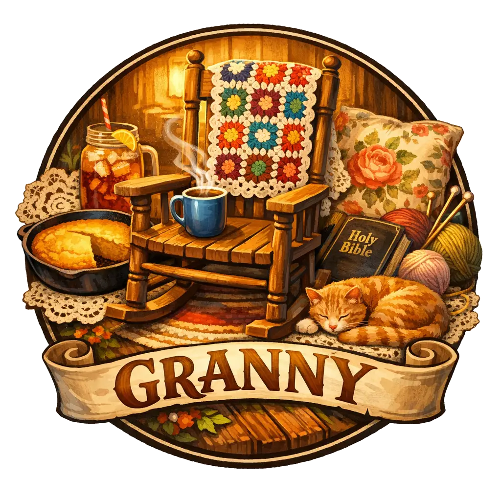 Granny Character Logo